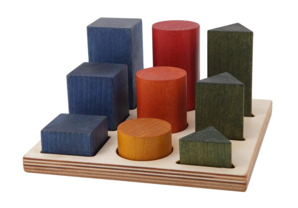 Blocs éducatifs en bois - Tri de formes XL