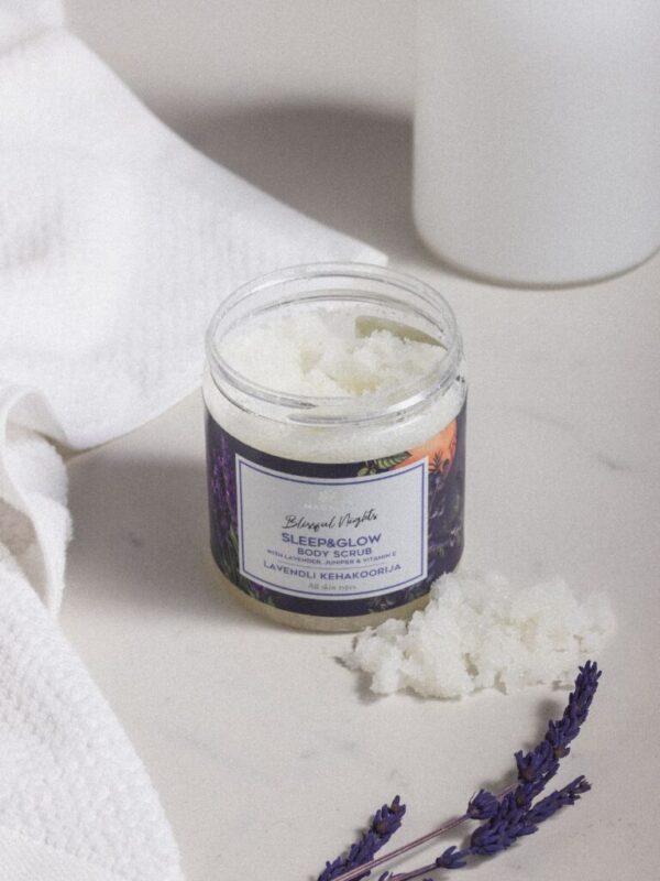 Gommage Corps Lavande à l’Huile Essentielle de Pamplemousse 250 ml – Image 2