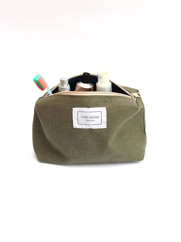 Trousse de maquillage LORNA Vert armée – Image 6