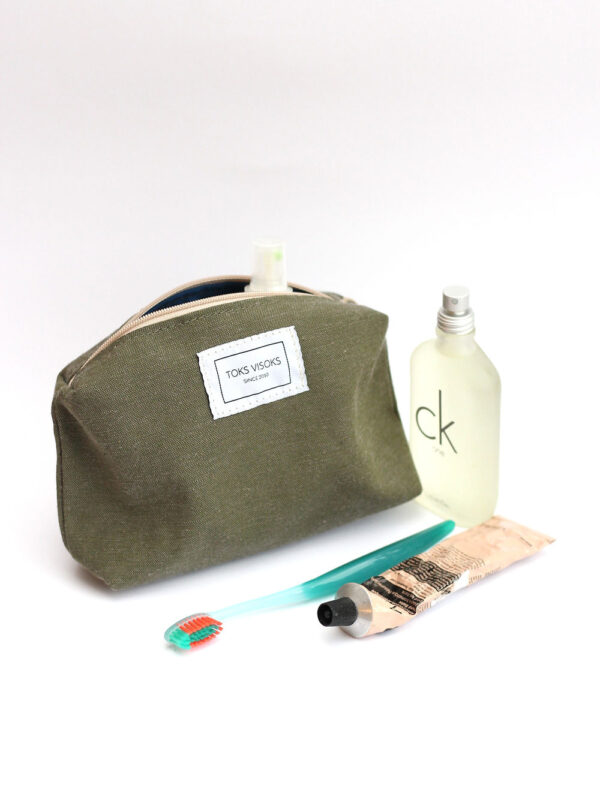 Trousse de maquillage LORNA Vert armée – Image 4