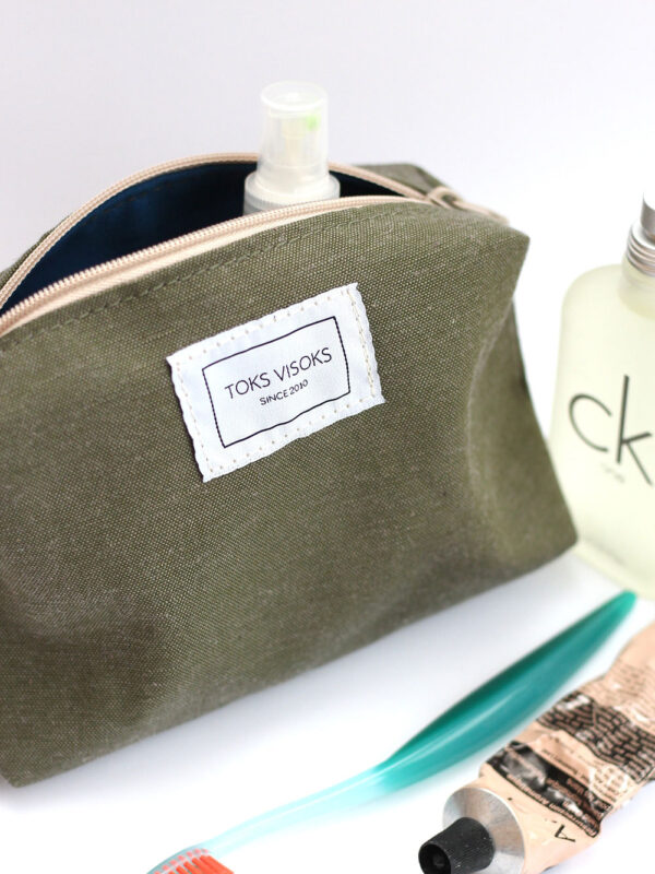Trousse de maquillage LORNA Vert armée – Image 5
