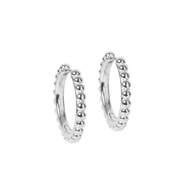 Boucles d’oreilles créoles Aria M – Image 4