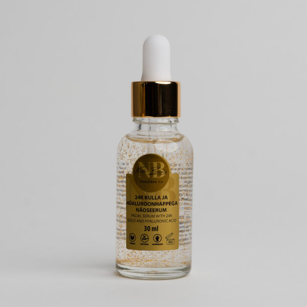 Sérum Visage à l’Or 24K et à l’Acide Hyaluronique 30 ml – Image 3