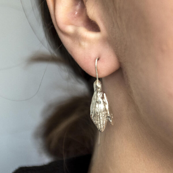 Boucles d’oreilles - Perce-neige de printemps avec crochets