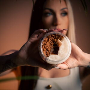 Gommage corporel au chocolat et à la vanille 300 g