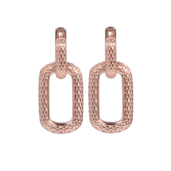 Boucles d’oreilles Honey Bee Hoopy Link Charm – Image 4