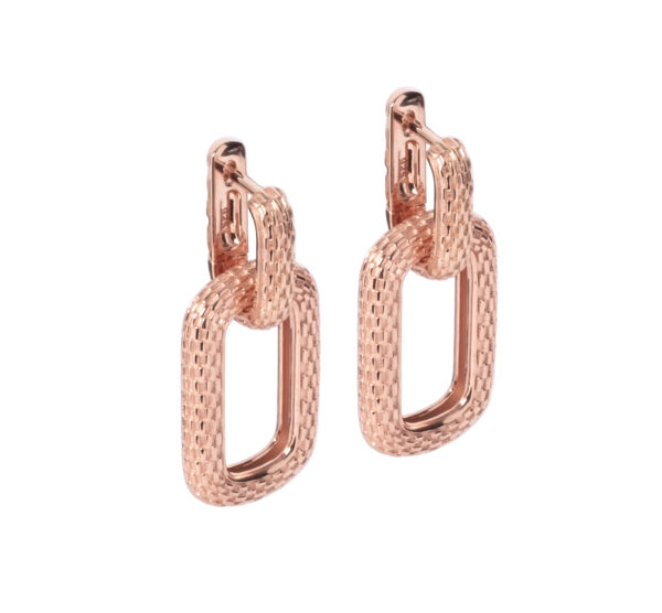 Boucles d’oreilles Honey Bee Hoopy Link Charm