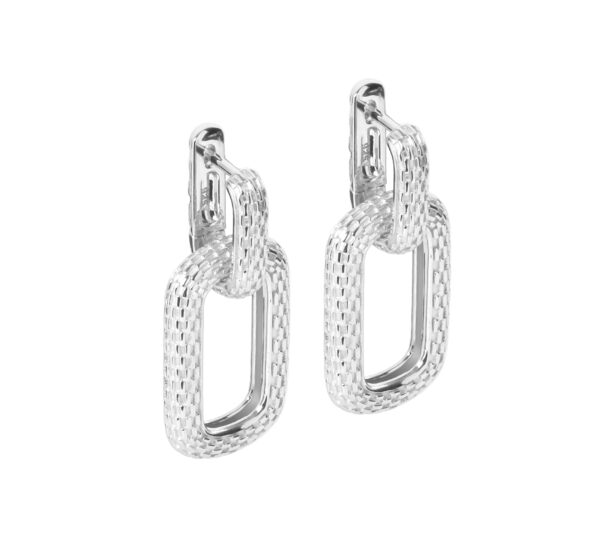 Boucles d’oreilles Honey Bee Hoopy Link Charm – Image 2