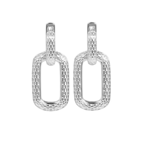 Boucles d’oreilles Honey Bee Hoopy Link Charm – Image 3