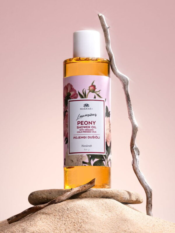 Huile de Douche Pivoine aux Huiles de Fruits Bio - 200 ml