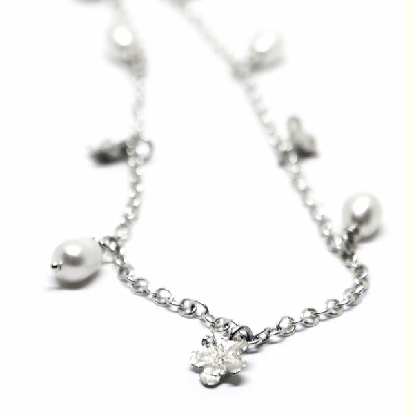 Collier - Myosotis de printemps avec perles – Image 3