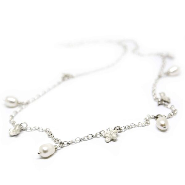 Collier - Myosotis de printemps avec perles – Image 2