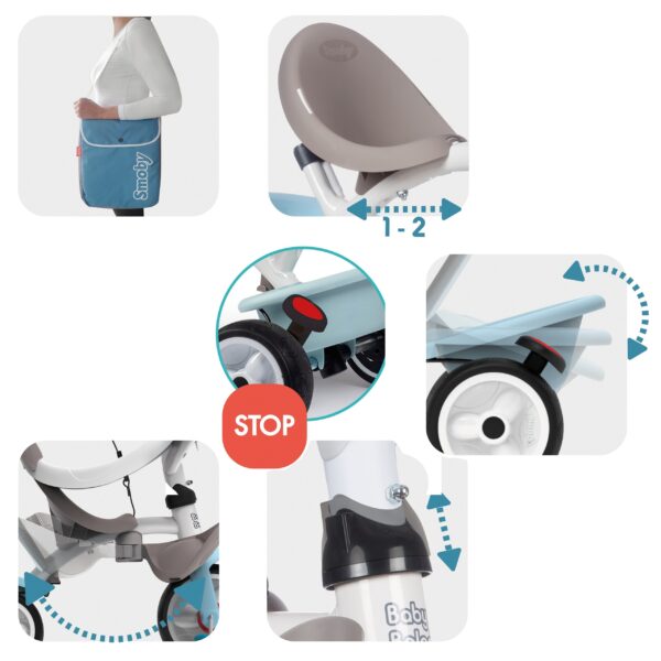Baby Balade Plus Tricycle - Blue – Image 5