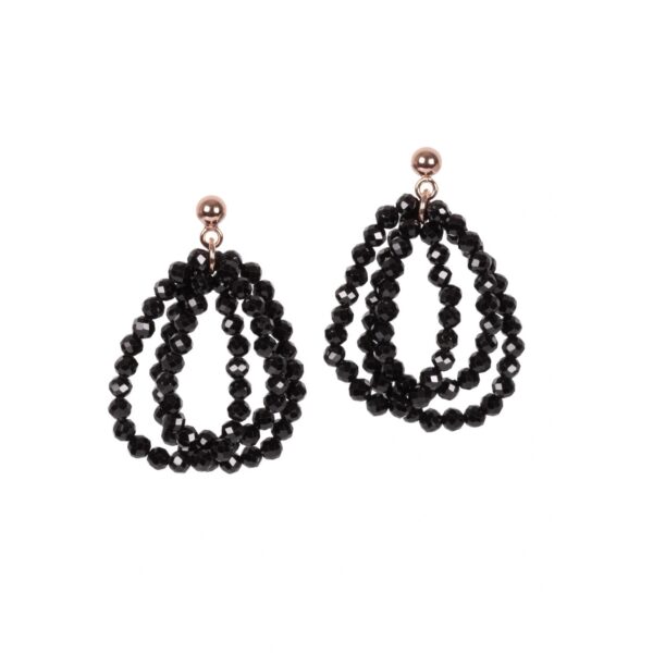 Boucles d'oreilles Cherie Boho S - Or rose et argent – Image 2