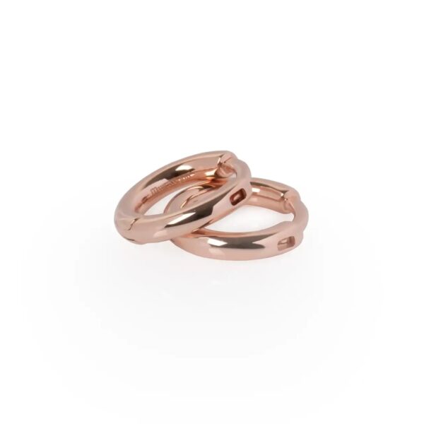 Créoles Classy Small - Or rose et argent – Image 2