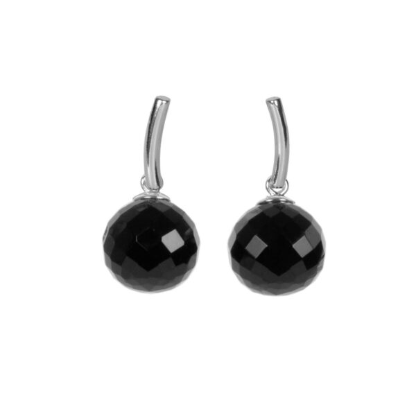 Boucles d'oreilles DayCharm Onyx - Or rose et argent