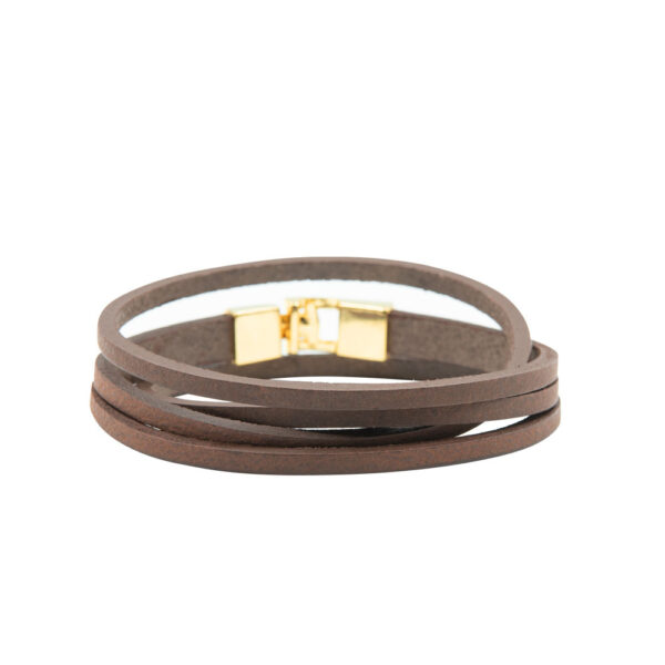 Bracelet Double Tour Fendu - Fermoir Crochet Doré – Image 2