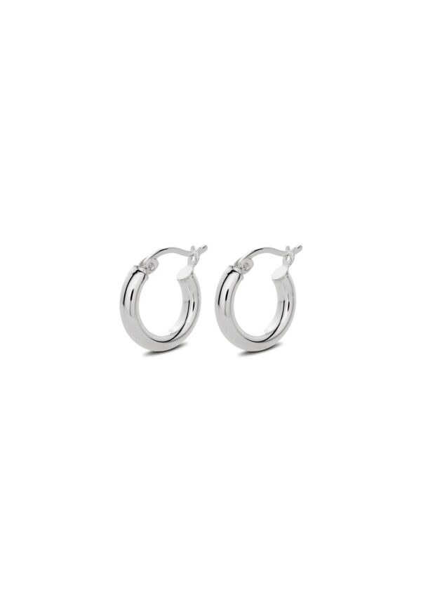 Boucles d’oreilles créoles Ella - Argent