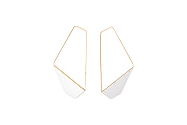 Boucles d’oreilles fines pliées – Image 5