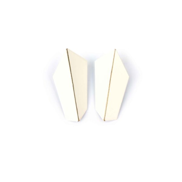 Boucles d’oreilles verticales pliées