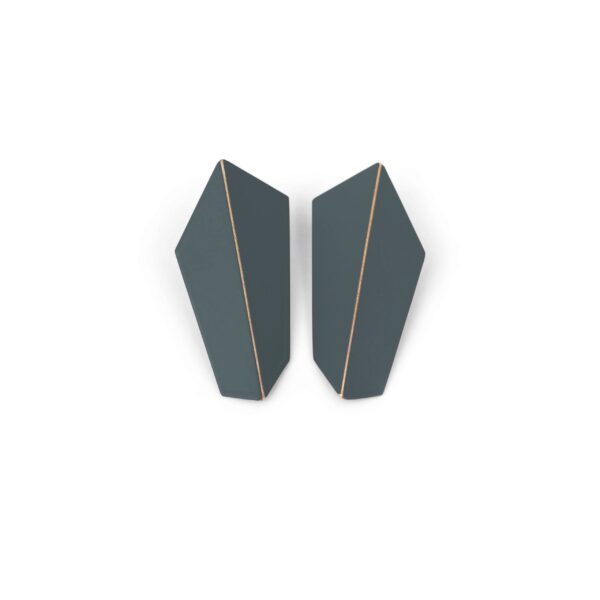 Boucles d’oreilles verticales pliées – Image 2
