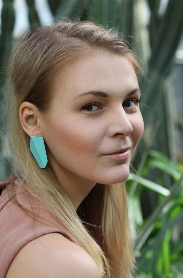 Boucles d’oreilles verticales pliées – Image 3