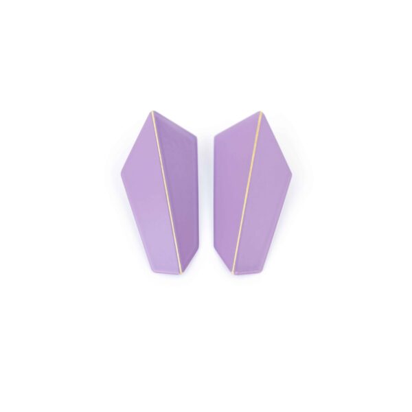 Boucles d’oreilles verticales pliées – Image 4