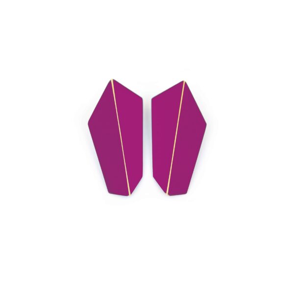 Boucles d’oreilles verticales pliées – Image 6