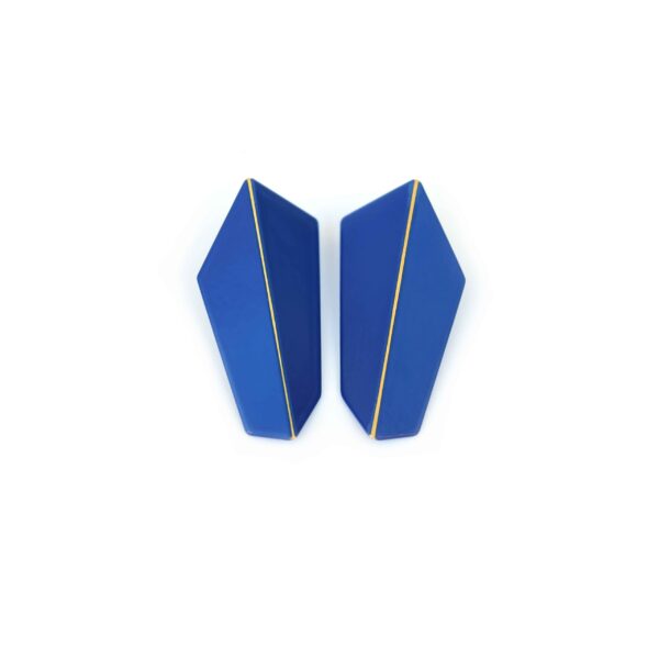 Boucles d’oreilles verticales pliées – Image 7