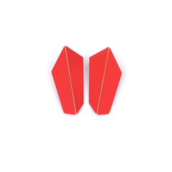 Boucles d’oreilles verticales pliées – Image 8