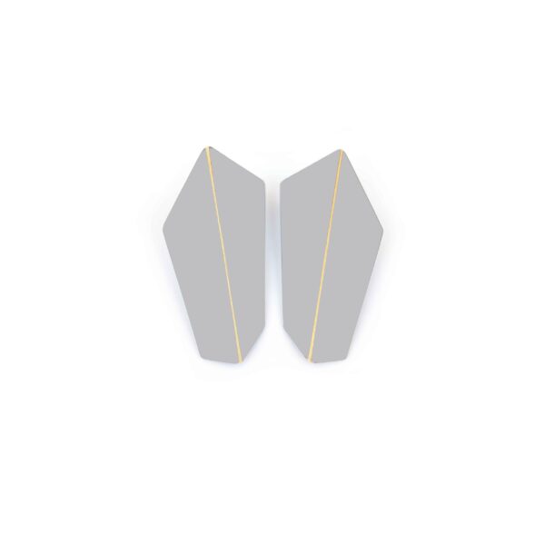Boucles d’oreilles verticales pliées – Image 9
