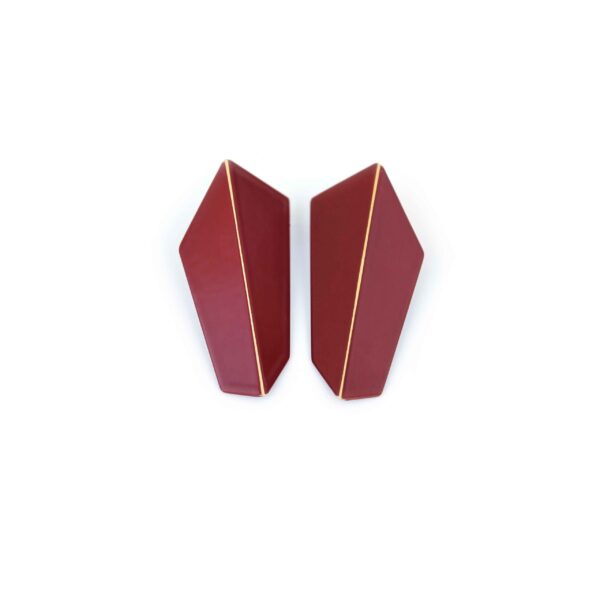 Boucles d’oreilles verticales pliées – Image 10