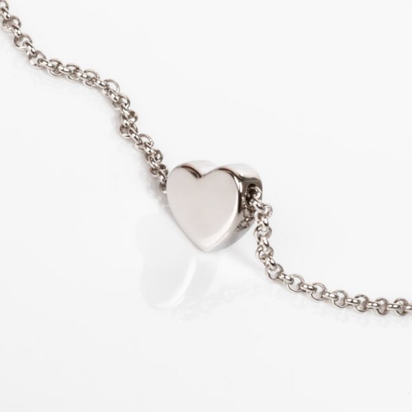 Collier ras du cou Heart - Or rose et argent – Image 3