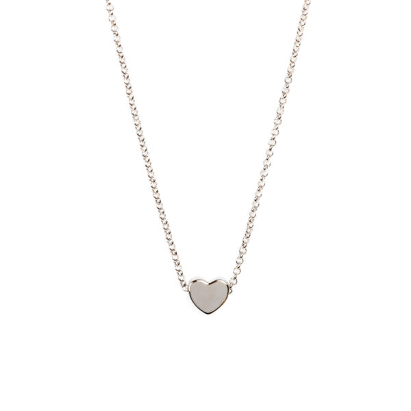Collier ras du cou Heart - Or rose et argent – Image 2