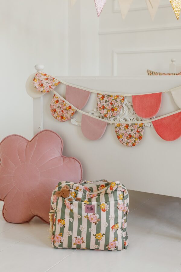 Grande Trousse à Maquillage – Rayée Verte – Image 4