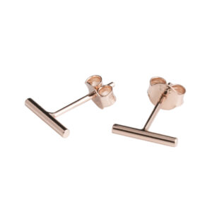 Boucles d’oreilles Dash - Or rose, argent et noir