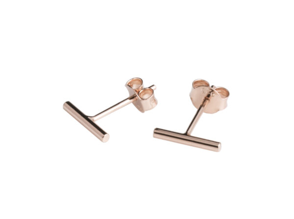 Boucles d’oreilles Dash - Or rose, argent et noir
