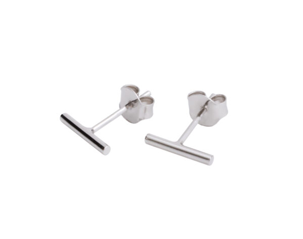 Boucles d’oreilles Dash - Or rose, argent et noir – Image 2