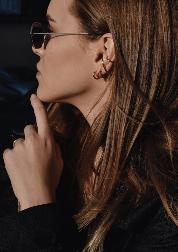 Boucles d’oreilles Radius - Or – Image 2