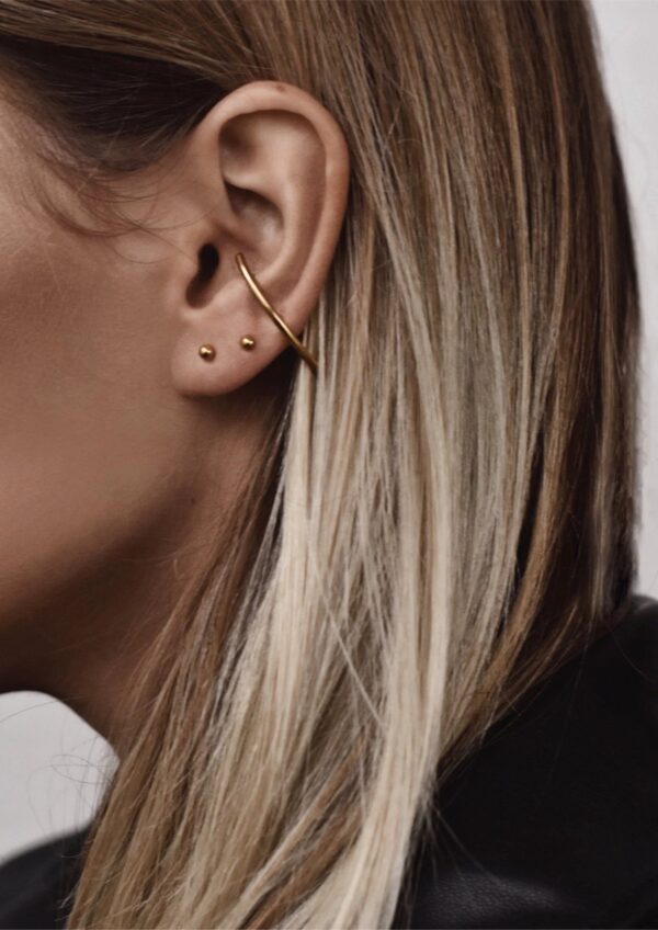 Boucles d’oreilles Radius - Or – Image 3