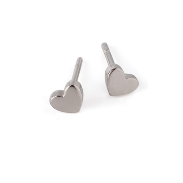 Boucles d'oreilles Shiny Heart - Or rose et argent