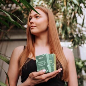 Shampoing solide à l'huile d'avocat Tous types de cheveux 100g