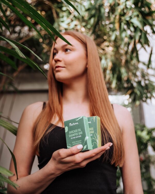 Shampoing solide à l'huile d'avocat Tous types de cheveux 100g