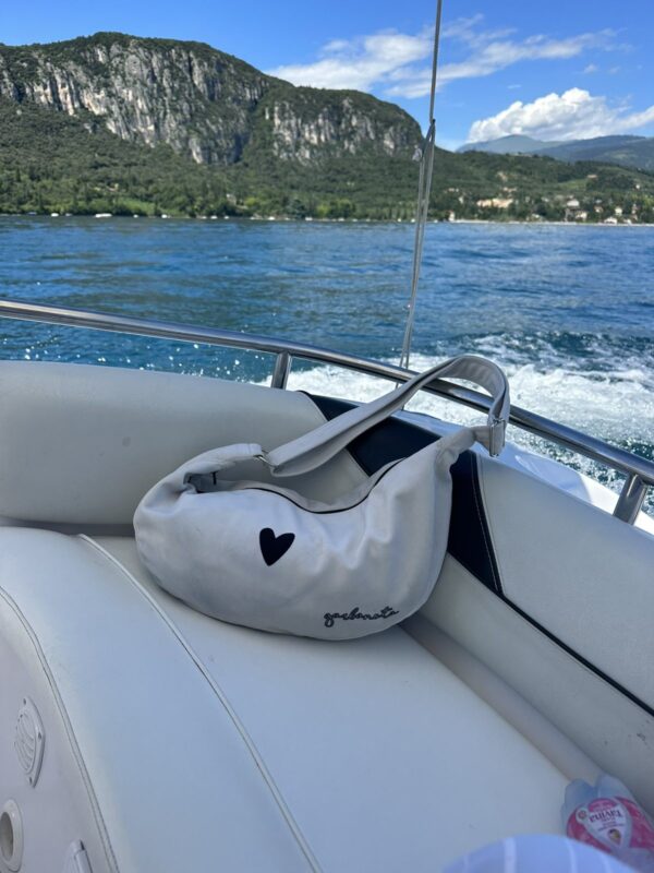 Sac hobo cœur Blanc – Image 11