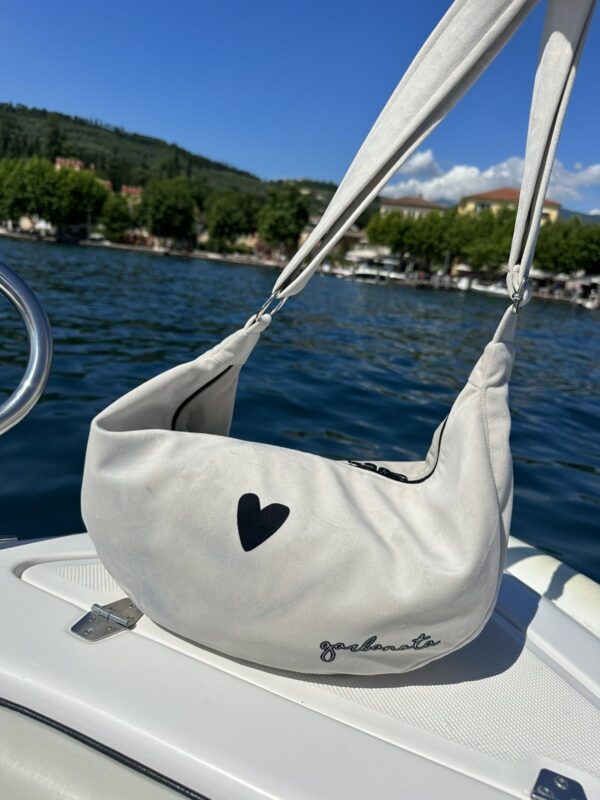 Sac hobo cœur Blanc – Image 18