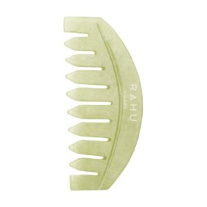 Peigne GUA SHA pierre de jade naturelle, pour la pousse des cheveux