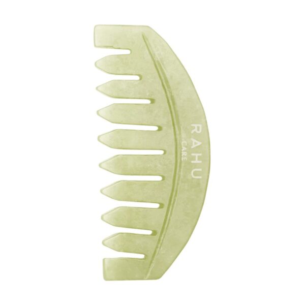 Peigne GUA SHA pierre de jade naturelle, pour la pousse des cheveux