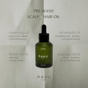 Huile pré-shampoing pour cuir chevelu et cheveux