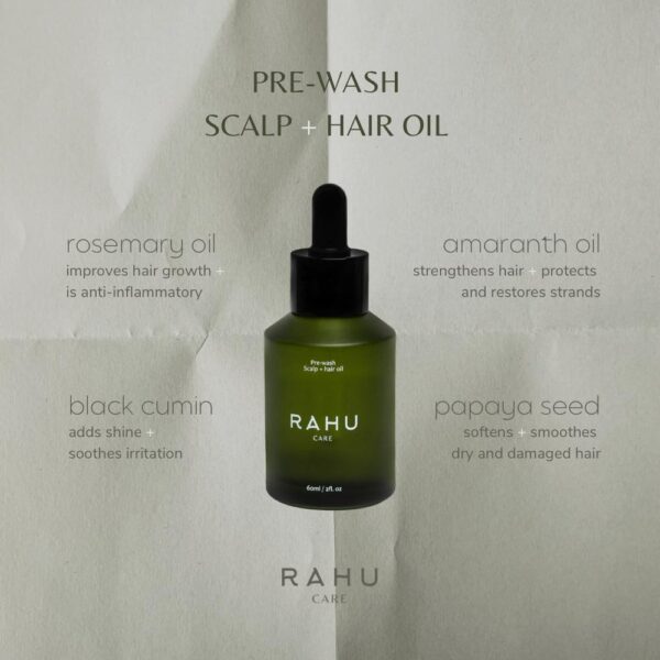 Huile pré-shampoing pour cuir chevelu et cheveux